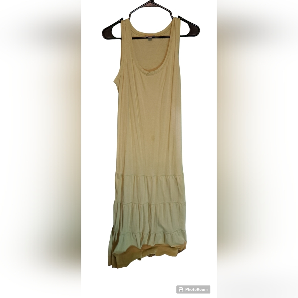 Black Cardigan over a yellow dress. - Picture 2 of 9